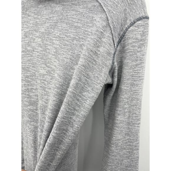 We the Free People Top Womens Small Long Sleeve Gray Split Back Turtleneck - Picture 6 of 6